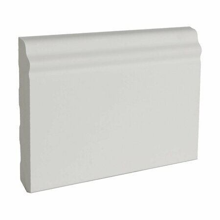 ARCHITECTURAL PRODUCTS BY OUTWATER WM 620 4 in. x 1/2 in. x 6 in. L Polyurethane Base Molding Sample 3P5.37.01065